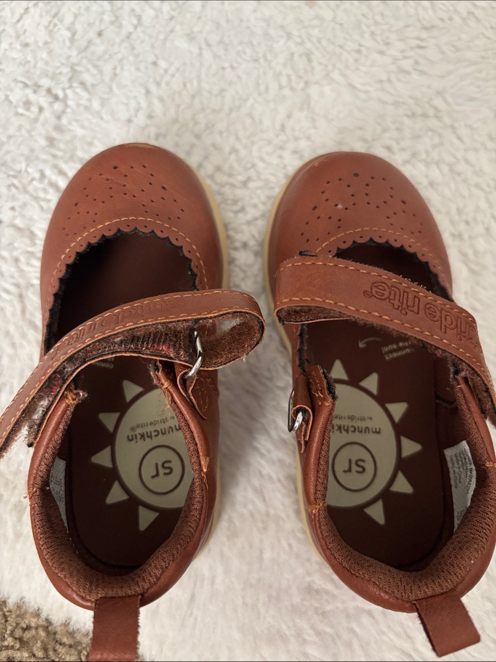 Stride Rite Toddler Brown Leather Mary Jane Shoes